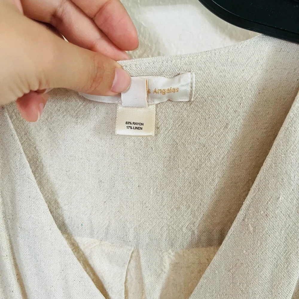 Monteau Cream Button-Front Midi Dress - Picture 6 of 10